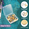 32Pcs 8 Styles 201 Stainless Steel Stud Earring Findings STAS-TA0001-93-12