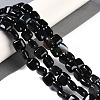 Natural Black Agate Beads Strands G-M435-A08-01-2