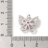 Brass Micro Pave Clear Cubic Zirconia Charms KK-G499-08P-3