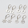 304/316 Surgical Stainless Steel Dangle Earrings EJEW-JE02783-1