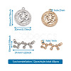 Craftdady 4 Sets 4 Styles Zinc Alloy Jewelry Pendant FIND-CD0001-09-5