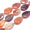 Natural Carnelian/Red Agate Bead Strands G-O179-J02-1