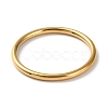 Ion Plating(IP) 304 Stainless Steel Simple Plain Band Finger Ring for Women Men RJEW-F152-04-3