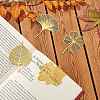 8Pcs 4 Style Brass Plant Bookmarks JX623A-6