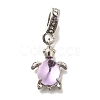 Rack Plating Alloy Rhinestone European Dangle Charms FIND-H005-45-2