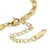 304 Stainless Steel Lumachina Chain Bracelets for Women BJEW-G712-06G-3