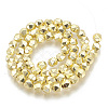 Electroplate Non-magnetic Synthetic Hematite Beads Strands G-N0322-15G-2