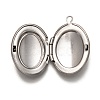 Non-Tarnish 316 Stainless Steel Locket Pendants STAS-O135-05P-3