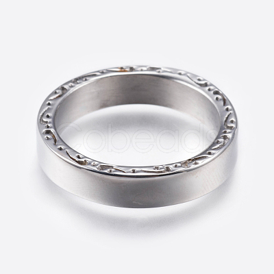 304 Stainless Steel Rings RJEW-G092-17-19mm-1