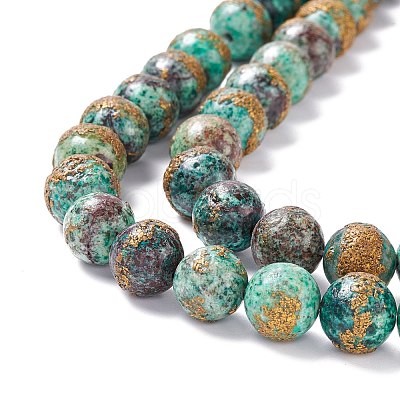 Natural Chrysocolla Beads Strands G-I318-09C-1