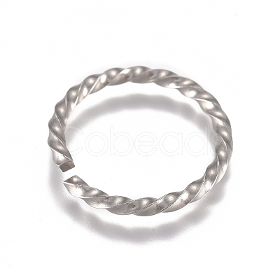 Tarnish Resistant 304 Stainless Steel Twisted Jump Rings STAS-G225-10P-05-1