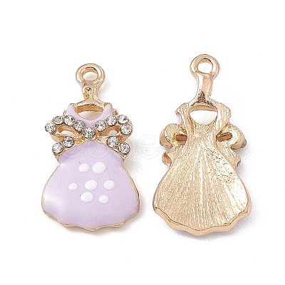 Alloy Rhinestone Pendants ENAM-B053-01G-03-1