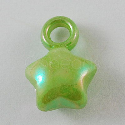 Opaque Acrylic Pendants SACR-R697-M10-1