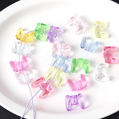 Transparent Acrylic Beads X-TACR-F008-09E-1