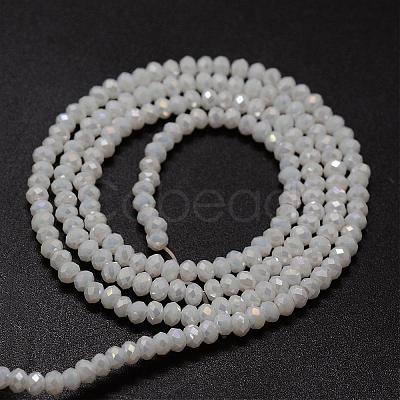 Electroplate Glass Bead Strands GLAA-K013-10HR-1