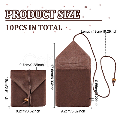 Cloth Jewelry Gift Pouches ABAG-WH0045-09B-1