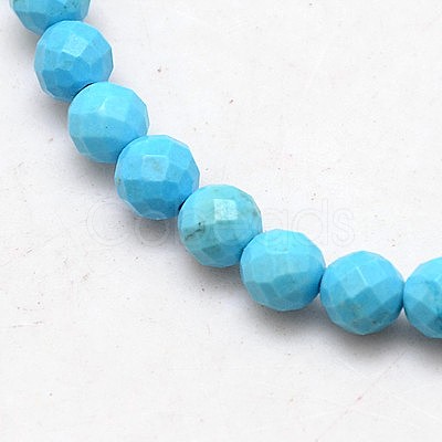 Natural Howlite Round Beads Strands TURQ-L017-3mm-02D-1