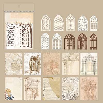 European Style Scrapbook Paper Pad Sets DIY-H170-04A-1