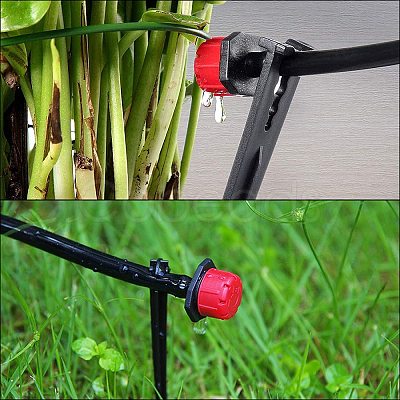 Plastic Irrigation Drip Support Stakes AJEW-GA0002-08-1