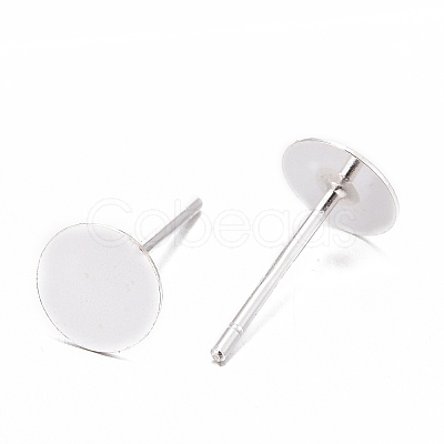 925 Sterling Silver Stud Earring Findings X-STER-T002-201S-1