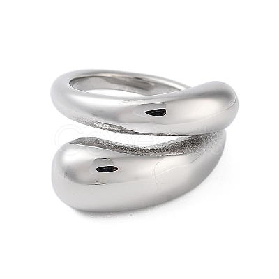 Non-Tarnish 304 Stainless Steel Rings for Women RJEW-K270-05D-P-1