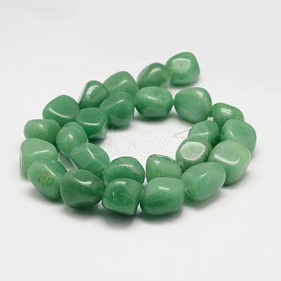 Natural Green Aventurinee Bead Strands G-K153-D20-1