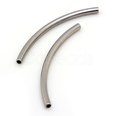 Non-Tarnish 304 Stainless Steel Tube Beads X-STAS-S046-33-1