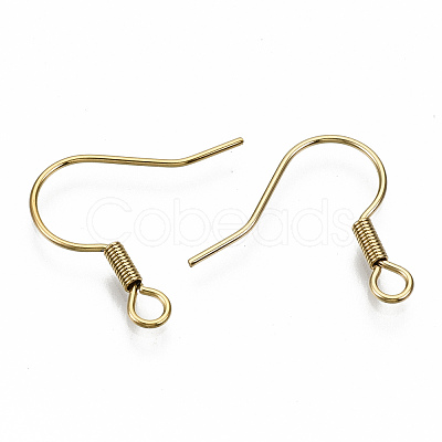 304 Stainless Steel Earring Hooks X-STAS-S111-002G-NR-1