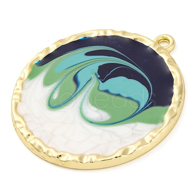 Alloy Enamel Pendants PALLOY-S034-02KCG-J-1