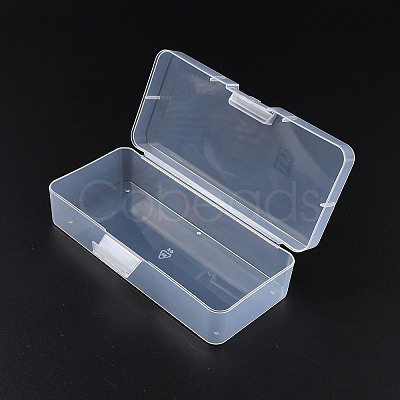 Plastic Bead Containers with Hinged Lid AJEW-WH0479-90-1