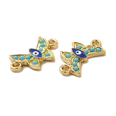 Alloy Enamel Connector Charms PALLOY-F290-46G-1