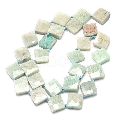 Natural Amazonite Beads Strands G-F725-36-1