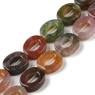 Natural Indian Agate Beads Strands G-M439-A08-01-1