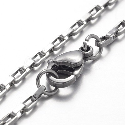 Tarnish Resistant 316 Surgical Stainless Steel Box Chain Bracelets BJEW-JB01865-1