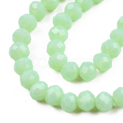 Opaque Solid Color Glass Beads Strands EGLA-A034-P4mm-D28-1