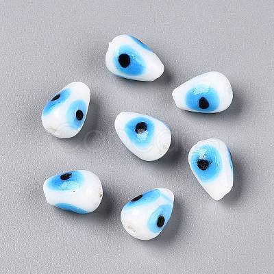 Handmade Evil Eye Lampwork Beads LAMP-T021-16F-1