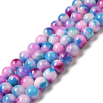 Jade Beads Strands X-G-D264-8mm-XH10-1