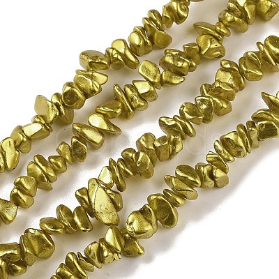 Electroplate Glass Beads Strands GLAA-P062-B02-1