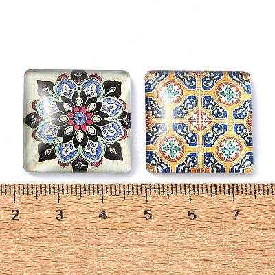 20Pcs Glass Cabochons GGLA-S059-01B-1