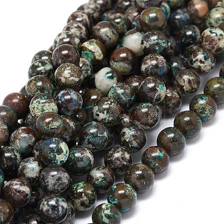 Natural Chrysocolla Beads Strands G-O201A-18A-1