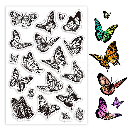 Custom Summer Theme PVC Plastic Clear Stamps DIY-WH0631-0055-1