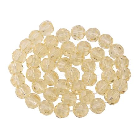 Faceted Round Imitation Austrian Crystal Bead Strands G-PH0004-09-1