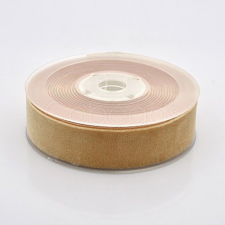 Polyester Velvet Ribbon for Gift Packing and Festival Decoration SRIB-M001-26mm-845-1