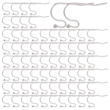 SUNNYCLUE 160Pcs 316 Surgical Stainless Steel Earring Hooks STAS-SC0005-37-1