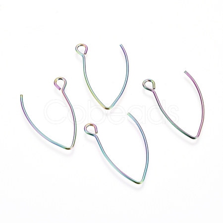 Ion Plating(IP) 304 Stainless Steel Earring Hooks STAS-L216-03A-M-1