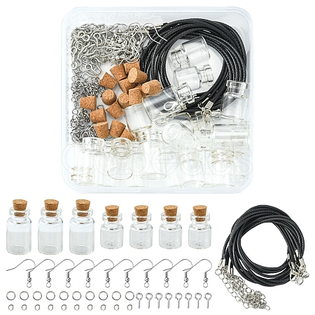 DIY Wish Bottle Jewelry Making Finding Kit DIY-FS0003-77-1