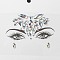 Acrylic Face Gems Stickers, Self Adhesive Temporary Tattoo, with Teardrop & Half Round & Horse Eye Rhinestones, Colorful, 0.3~2.2x0.3~1x0.15~0.35cm