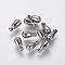 Non-Tarnish 201 Stainless Steel Charms, Chain Tags, Teardrop, Stainless Steel Color, 7x3.5mm, Hole: 1mm