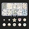 DIY Beads Jewelry Making Finding Kit, Including Imitation Gemstone & Crackle & Heart & Star & Round Acrylic & Glass Beads, White, 4~10x3~9mm, Hole: 1~2mm, 711Pcs/box