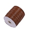 Imitation Leather Cords, DIY Hand-woven Bracelet Necklace Accessories, Sienna, 0.8mm, about 174.98 Yards(160m)/Roll